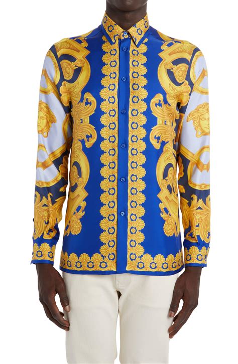 versace full sleeve shirt|Versace button down shirts.